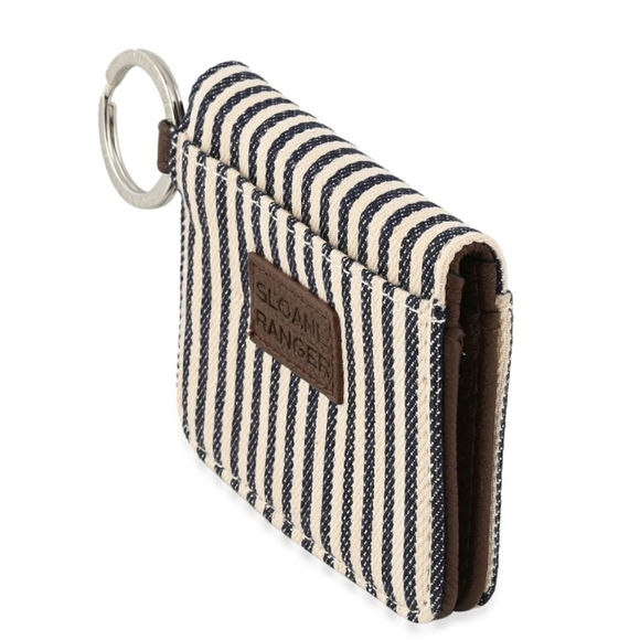 Sloane Ranger Striped Keychain Wallet - Picture 2 of 4